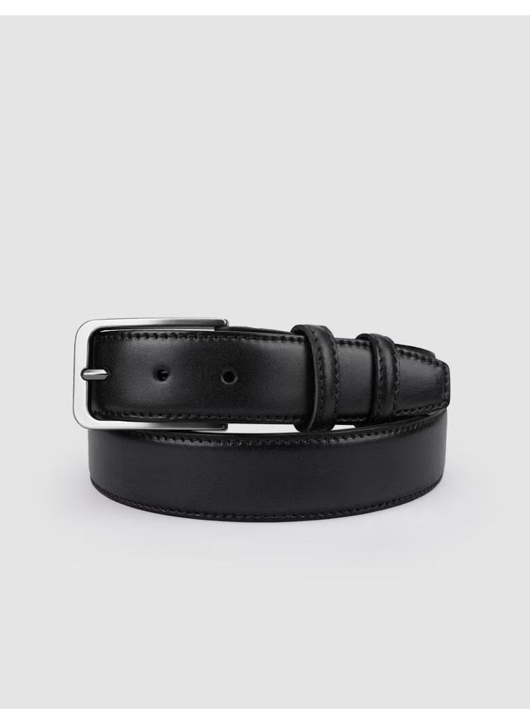 Cabani 100% Genuine Leather Black Men's Casual Belt - Image 1
